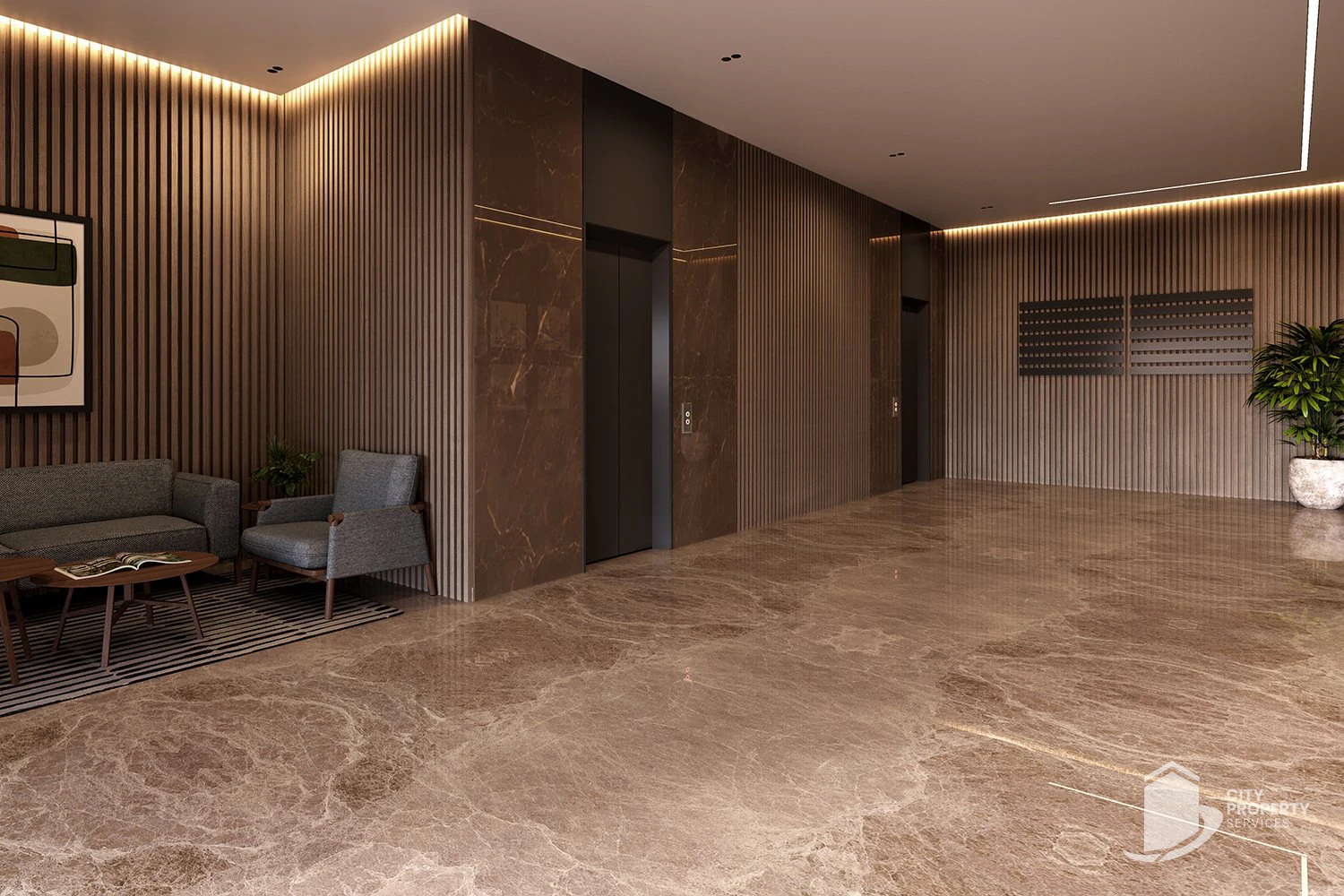 The Gold Sky Villa, Science City, lobby | City Property Services