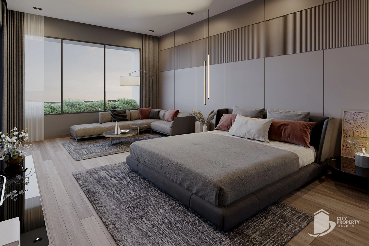 The Gold Sky Villa, Science City, bedroom | City Property Services