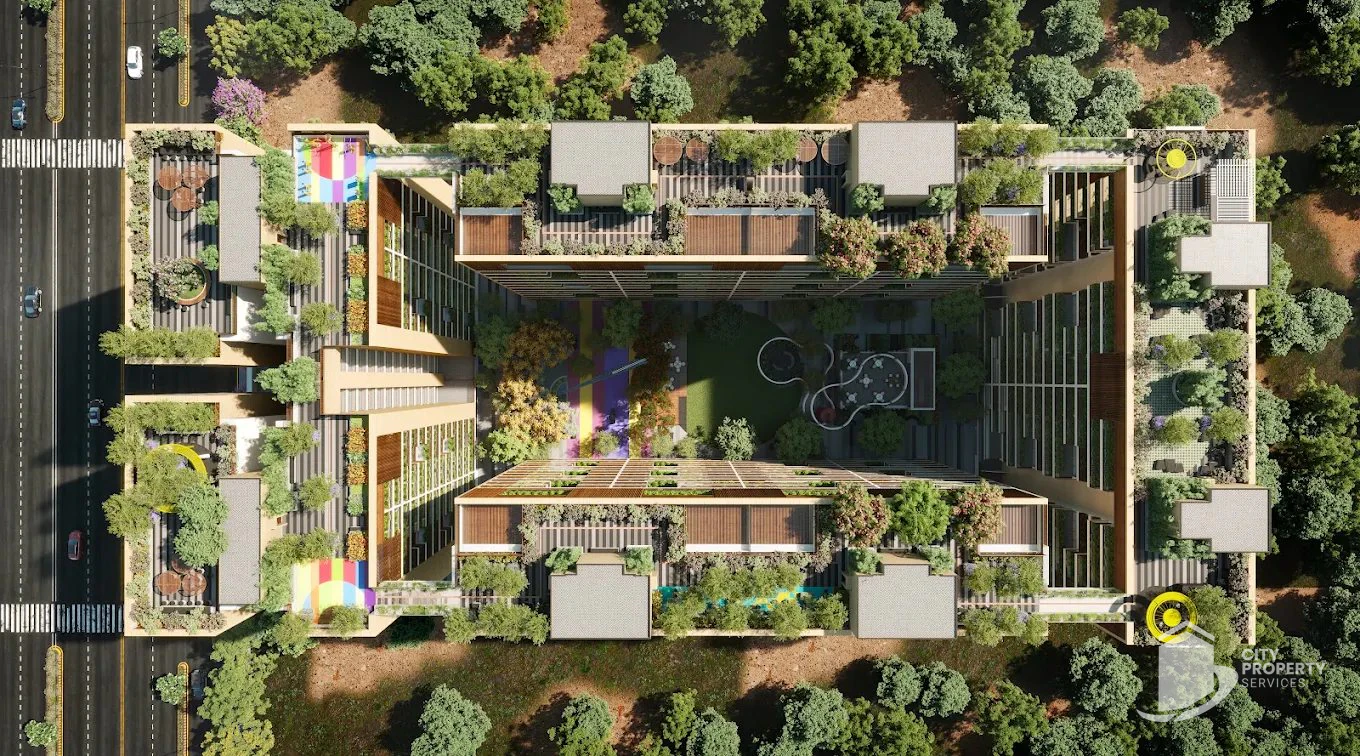 The Nest, Vaishnodevi Circle, aerial view | City Property Services