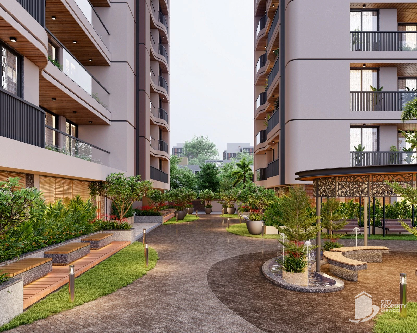 The Q, Vaishnodevi Circle, landscape | City Property Services