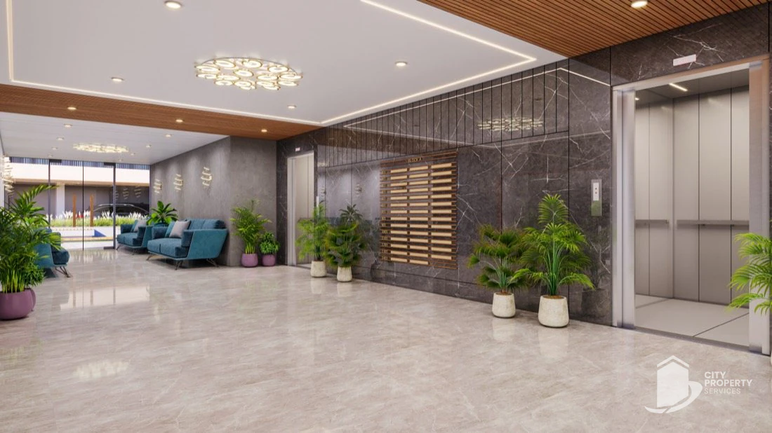 The Q, Vaishnodevi Circle, lobby | City Property Services