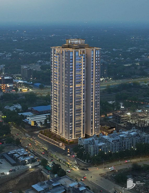 The Quad, Thaltej, aerial view | City Property Services