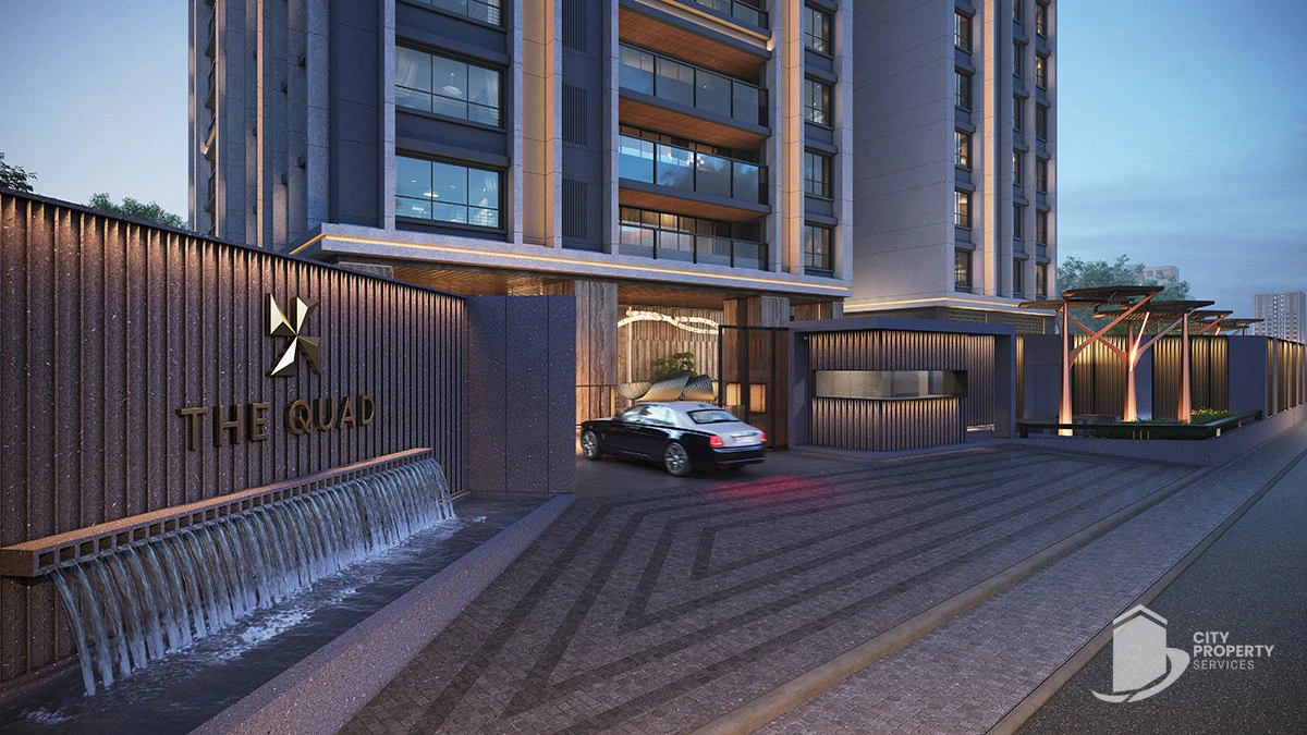 The Quad, Thaltej, entrance | City Property Services