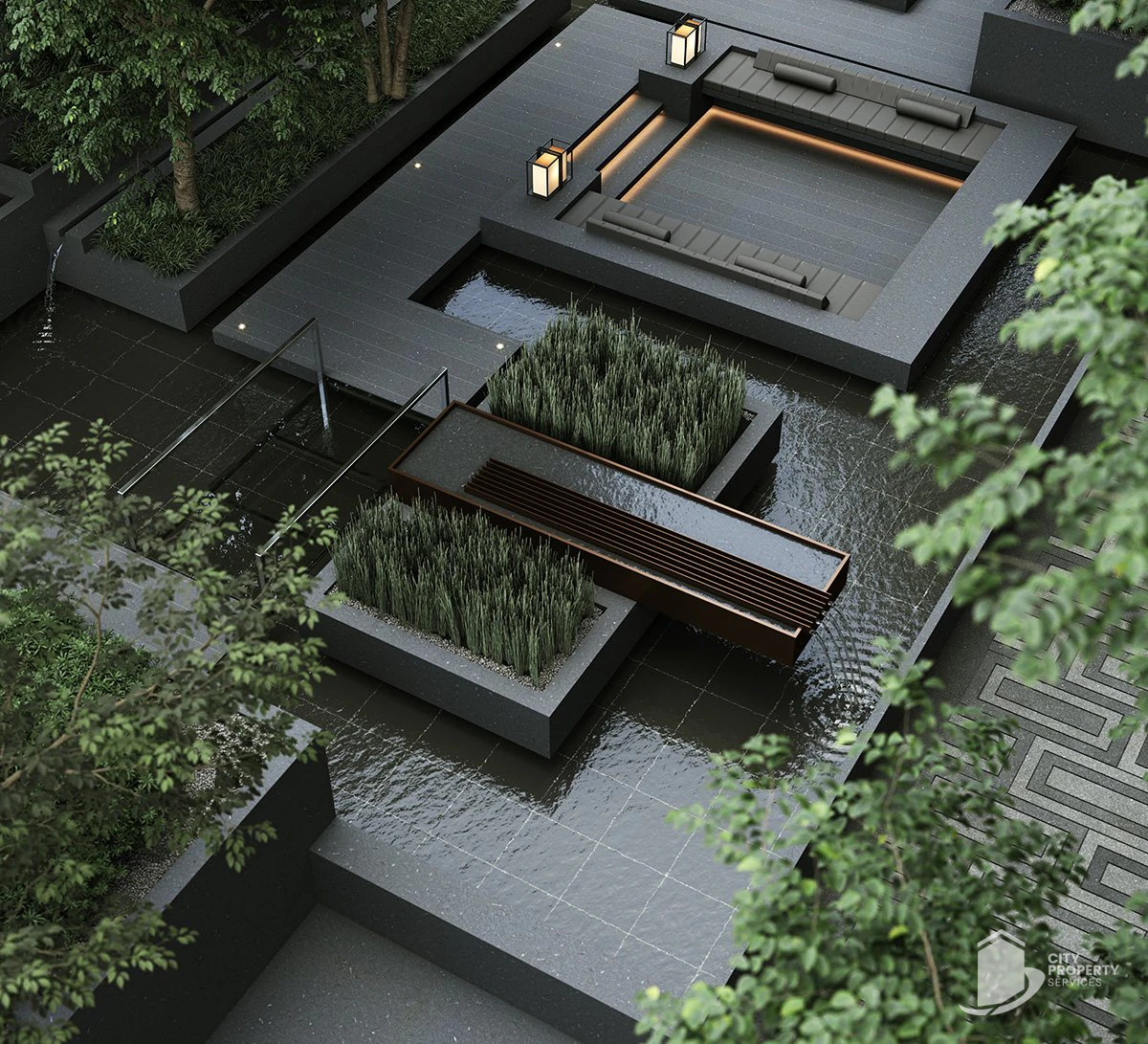 The Quad, Thaltej, landscape | City Property Services