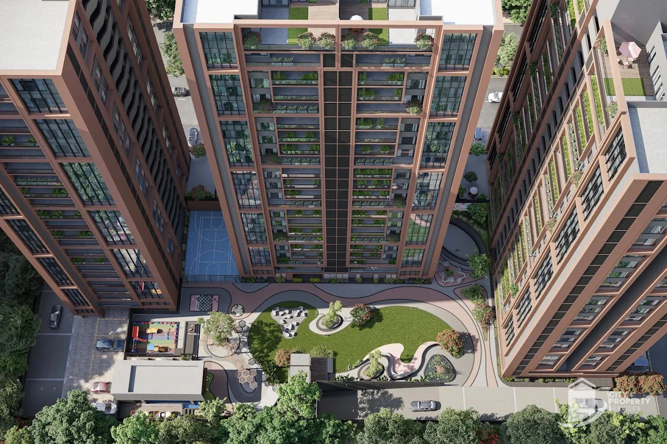 The Regal, Vaishnodevi Circle, aerial view | City Property Services