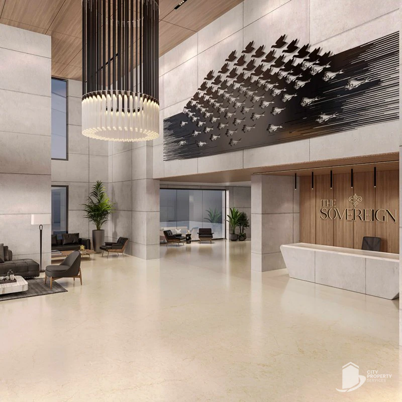 The Sovereign, Thaltej, lobby | City Property Services