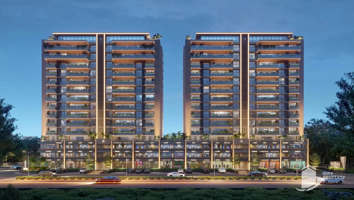 The Taurus, Vaishnodevi Circle, night view | City Property Services