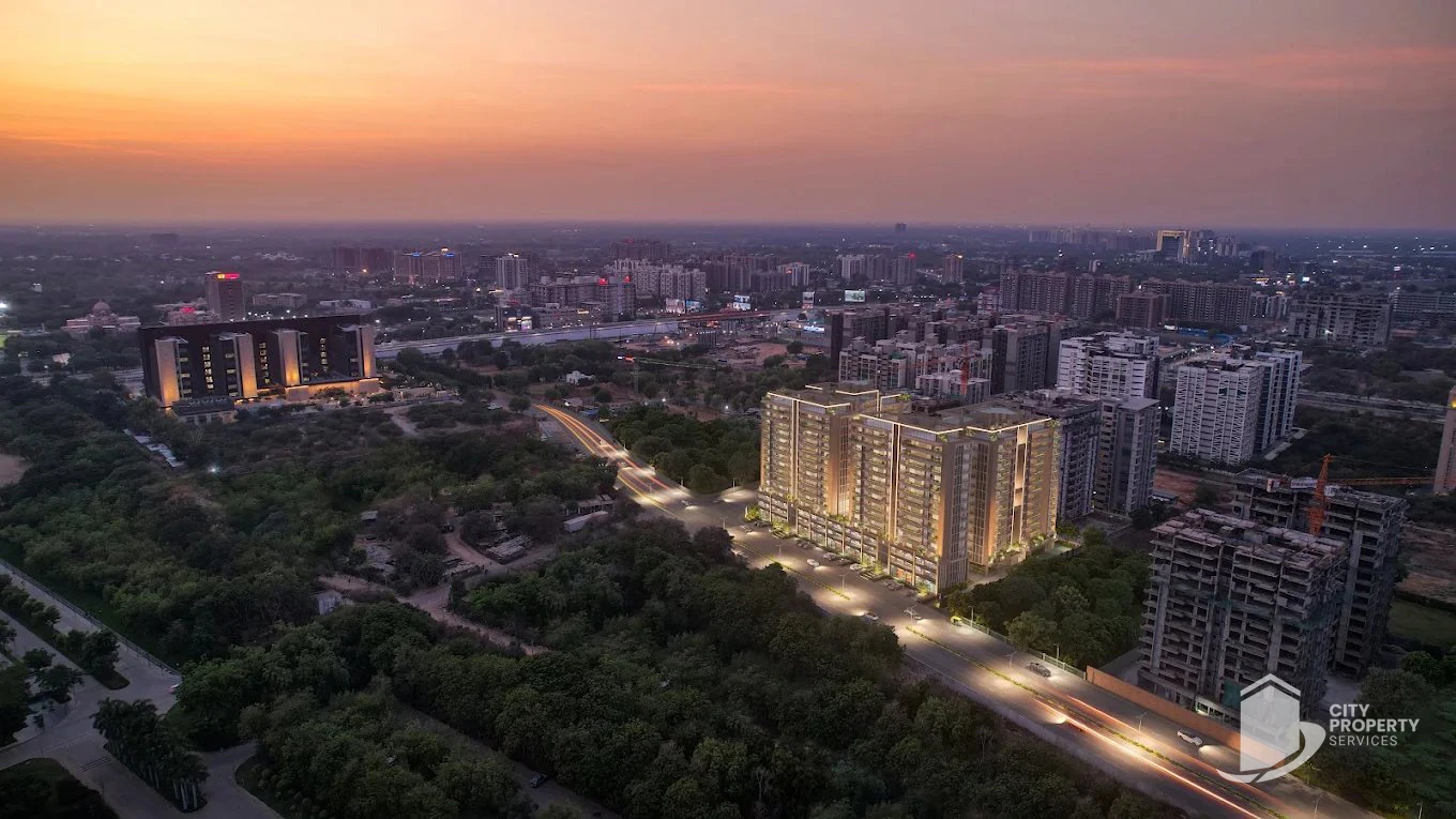 The Taurus, Vaishnodevi Circle, aerial view | City Property Services