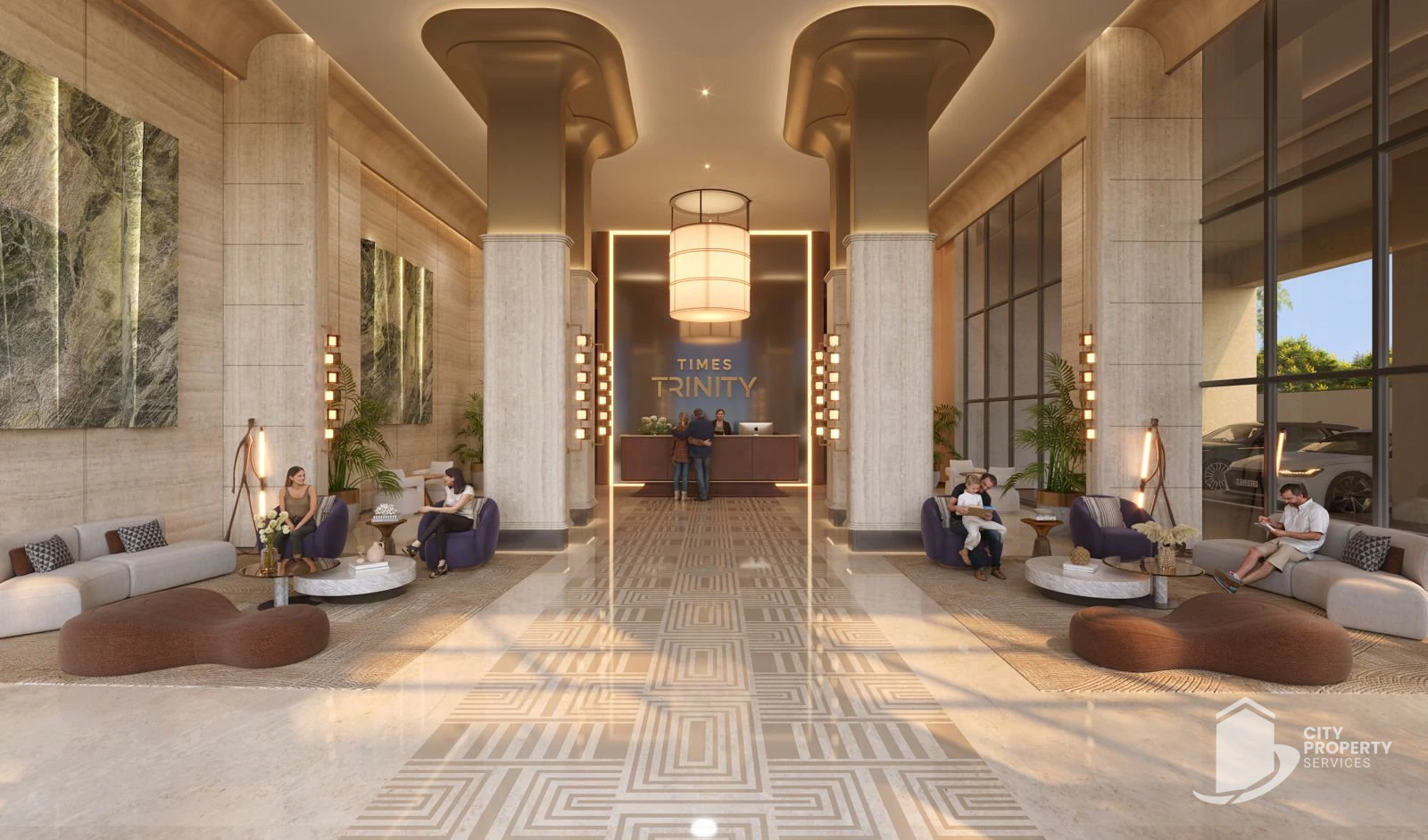 Times Trinity, Thaltej, lobby | City Property Services