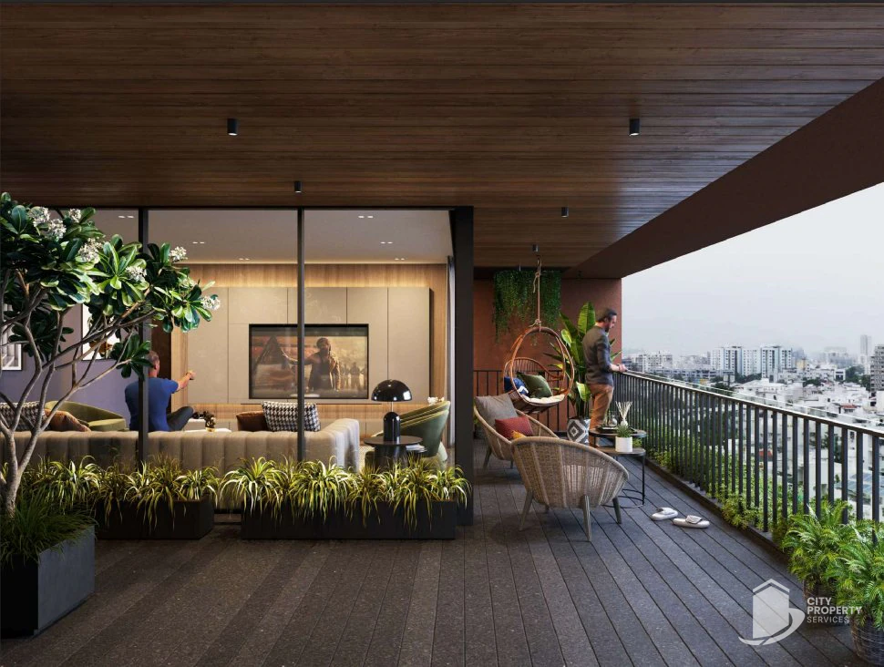 Treetop, Thaltej, balcony | City Property Services