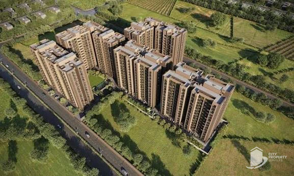 Trident Experia, Vaishnodevi Circle, aerial view | City Property Services