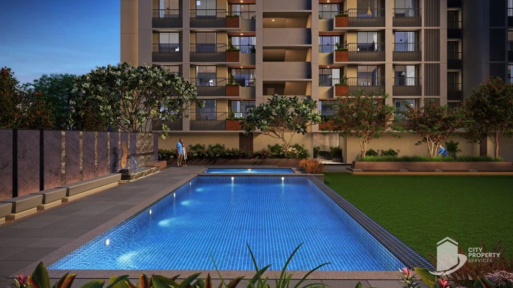 Trident Experia, Vaishnodevi Circle, swimming pool | City Property Services