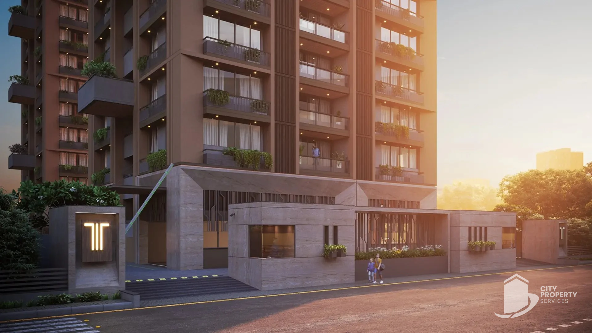 Triveni 84, Ambli, entrance | City Property Services