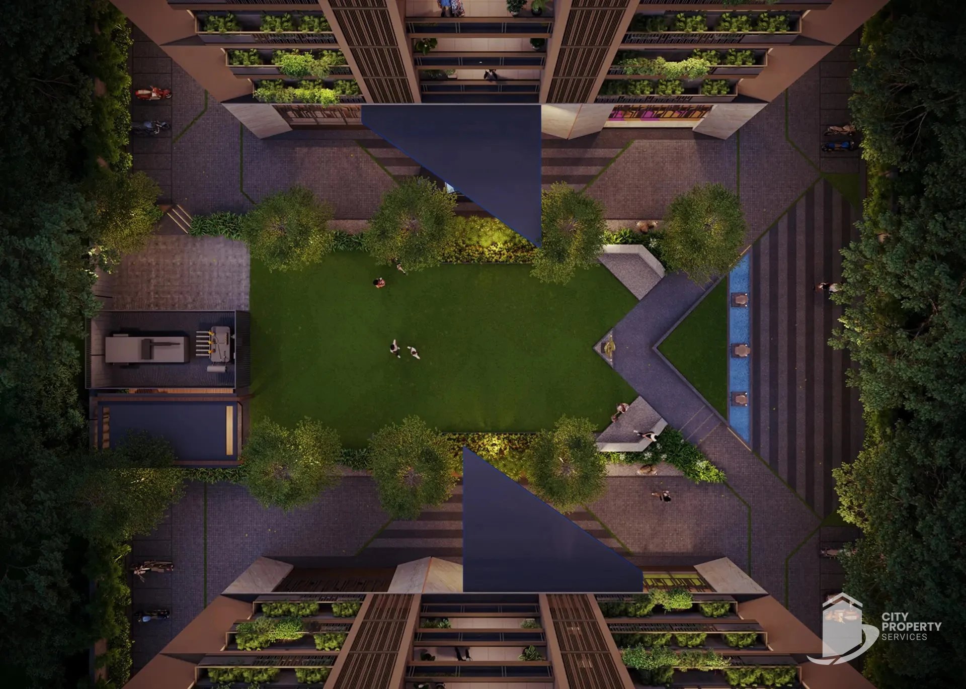 Triveni 84, Ambli, aerial view | City Property Services