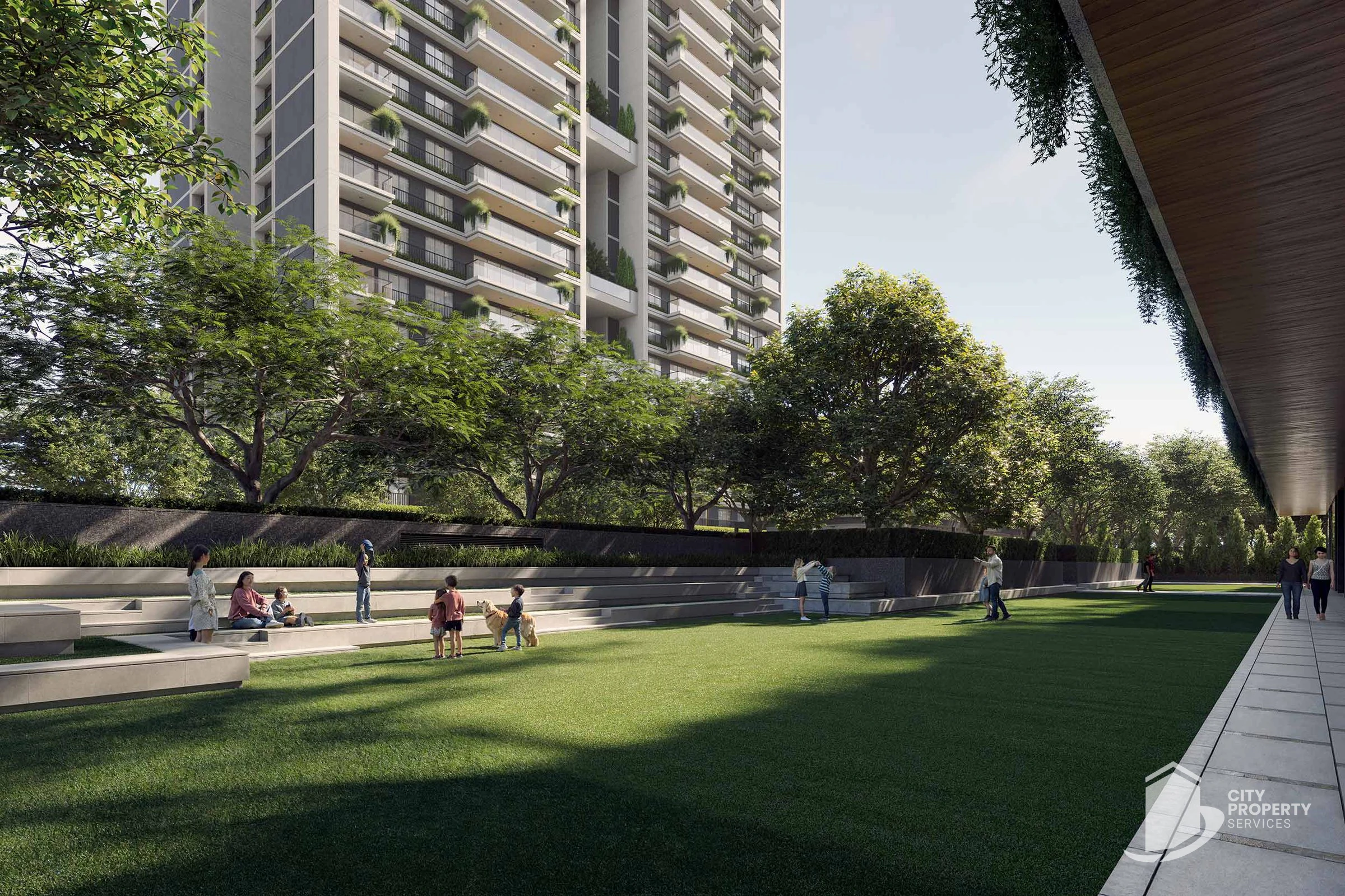 Trogon Centre Court, Vaishnodevi Circle, landscape | City Property Services