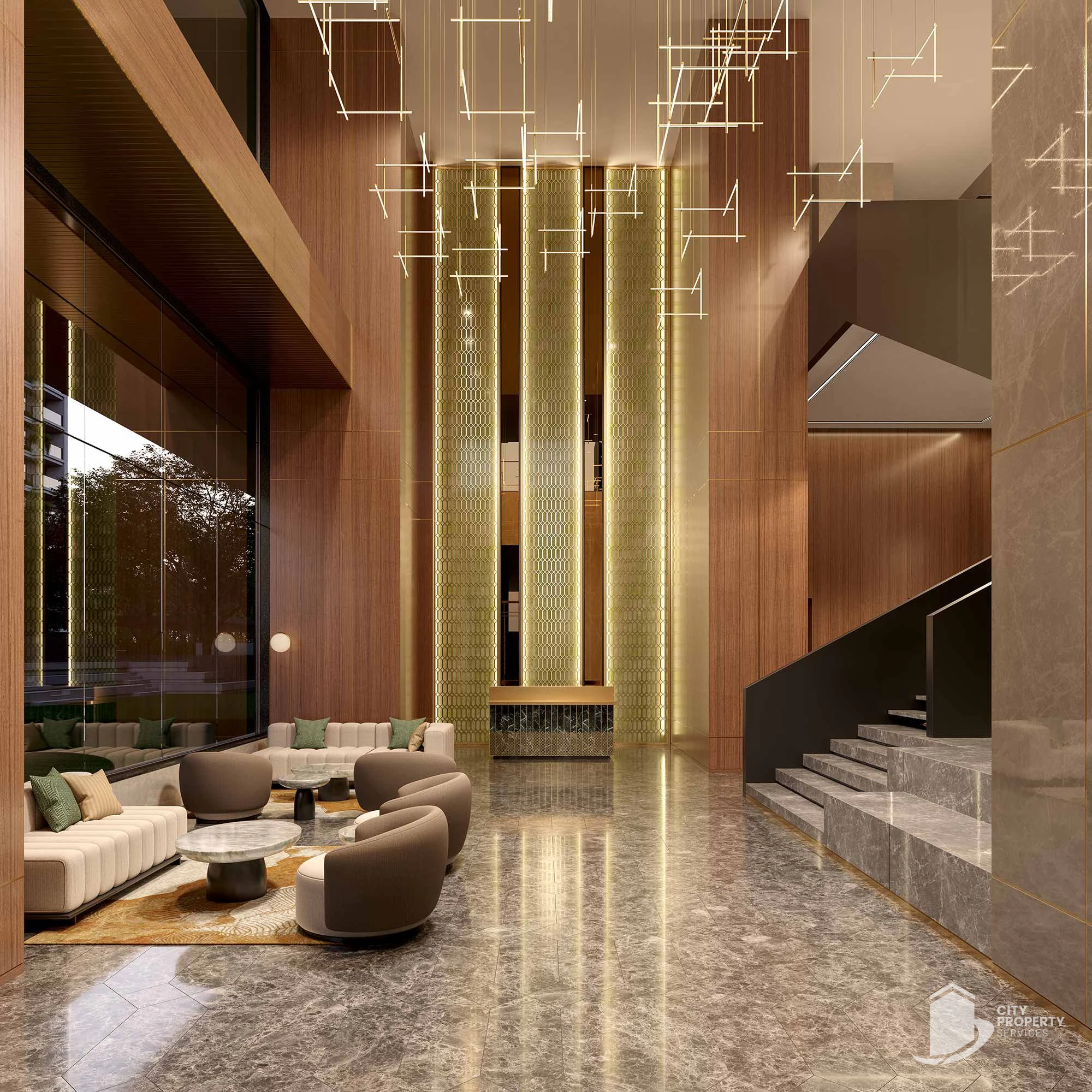 Trogon Centre Court, Vaishnodevi Circle, lobby | City Property Services