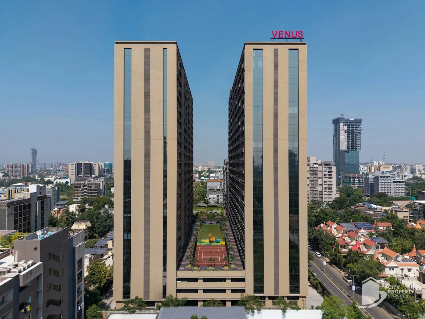 Venus Pashmina, Bodakdev, aerial view | City Property Services