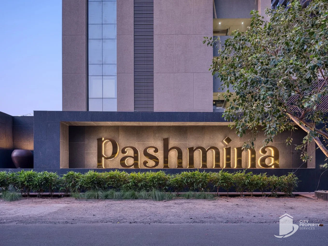 Venus Pashmina, Bodakdev, entrance | City Property Services