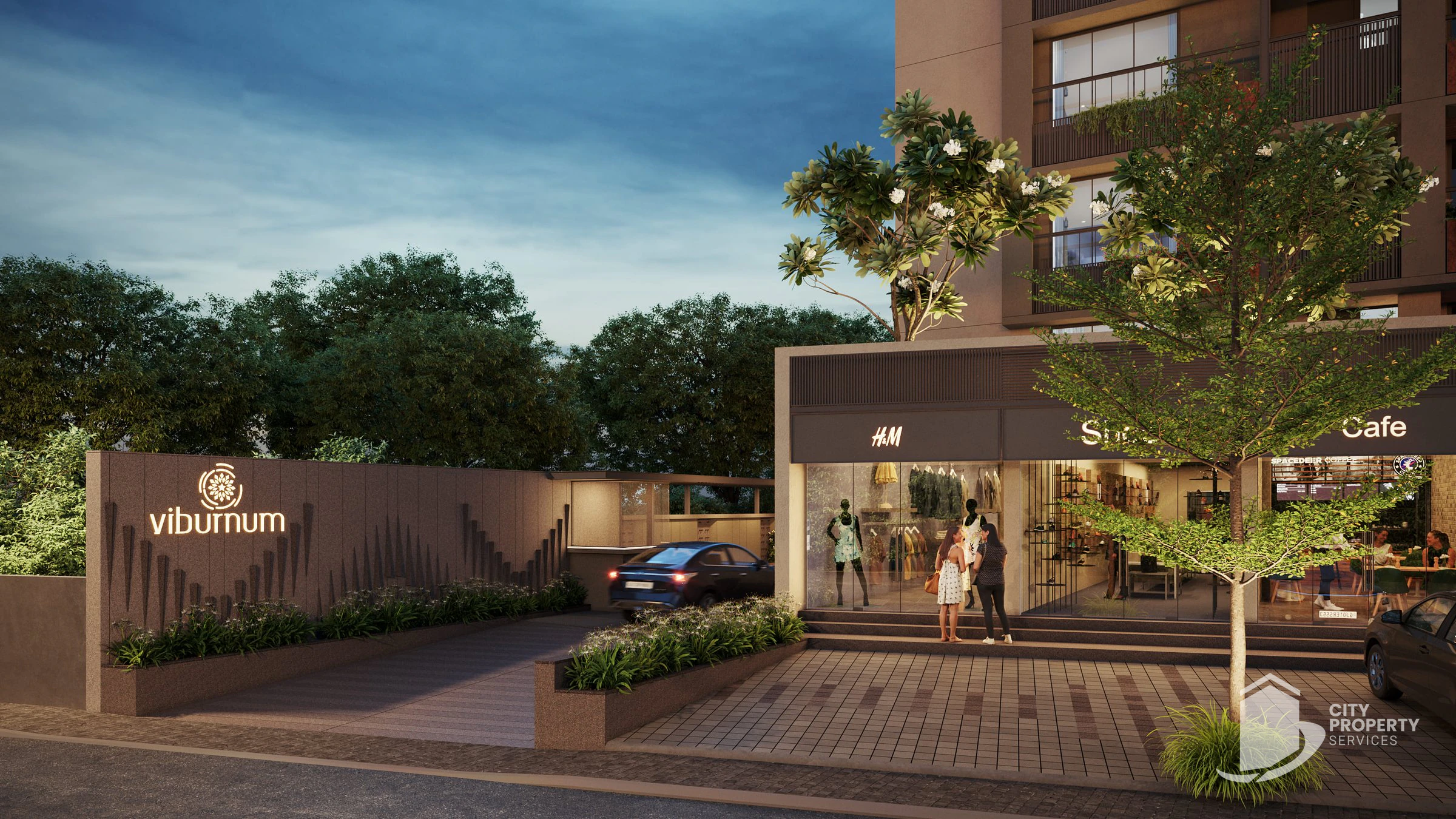 Viburnum, Shilaj, entrance | City Property Services