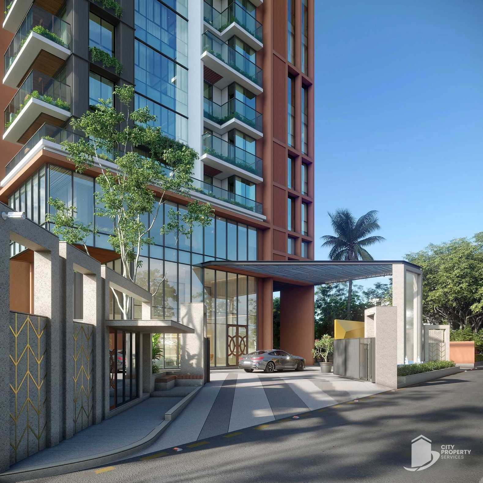 Z Luxuria, Thaltej, entrance | City Property Services