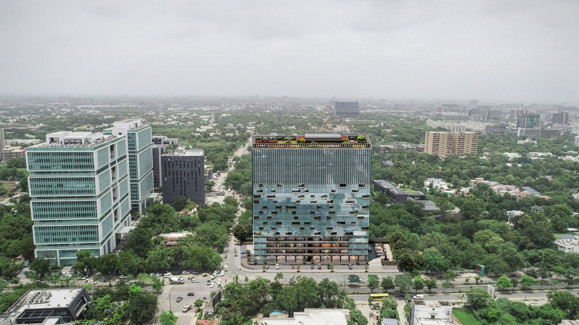 Centroid, Ambli — Aerial view