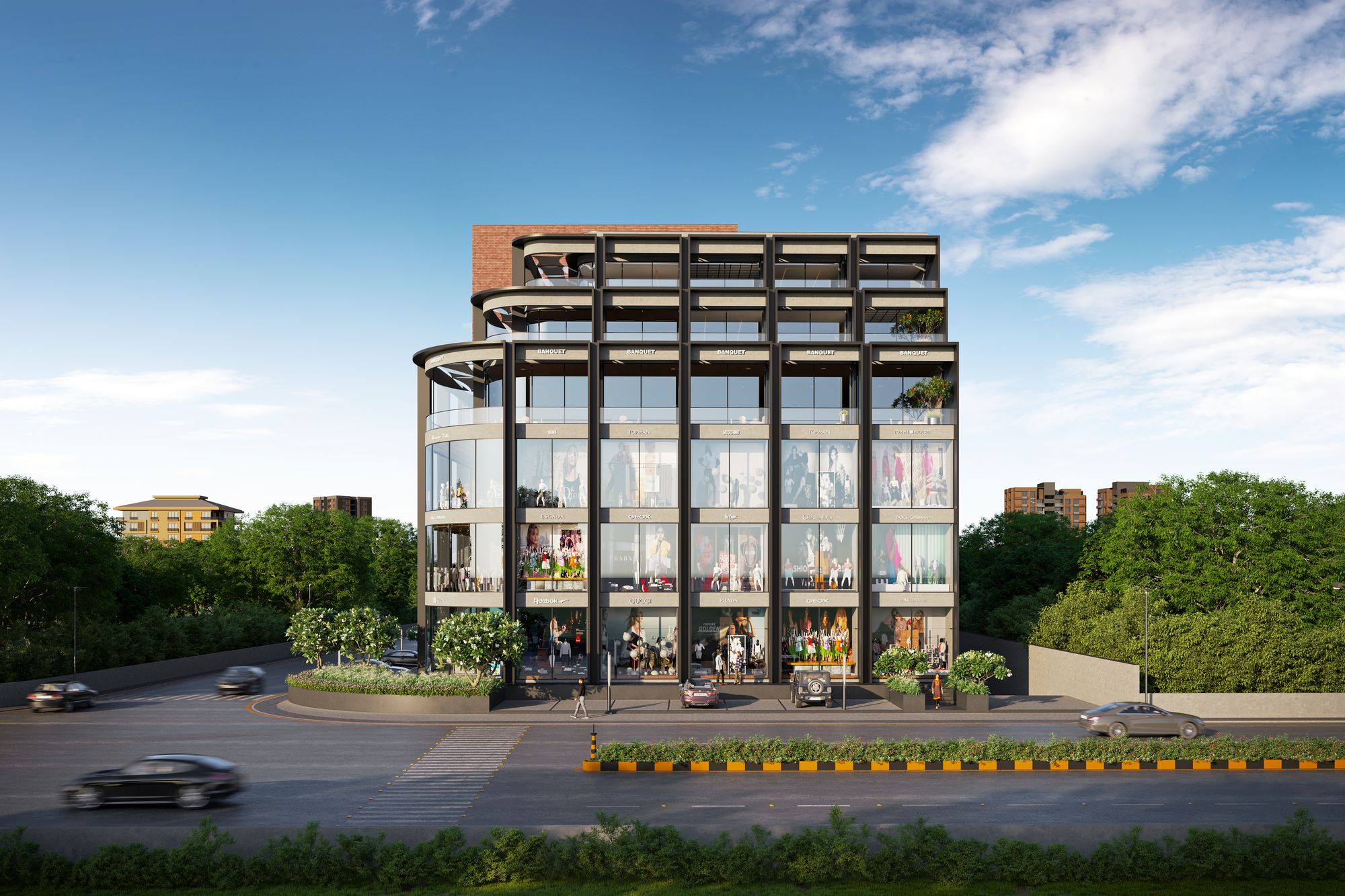 Sakar One, Thaltej — Exterior