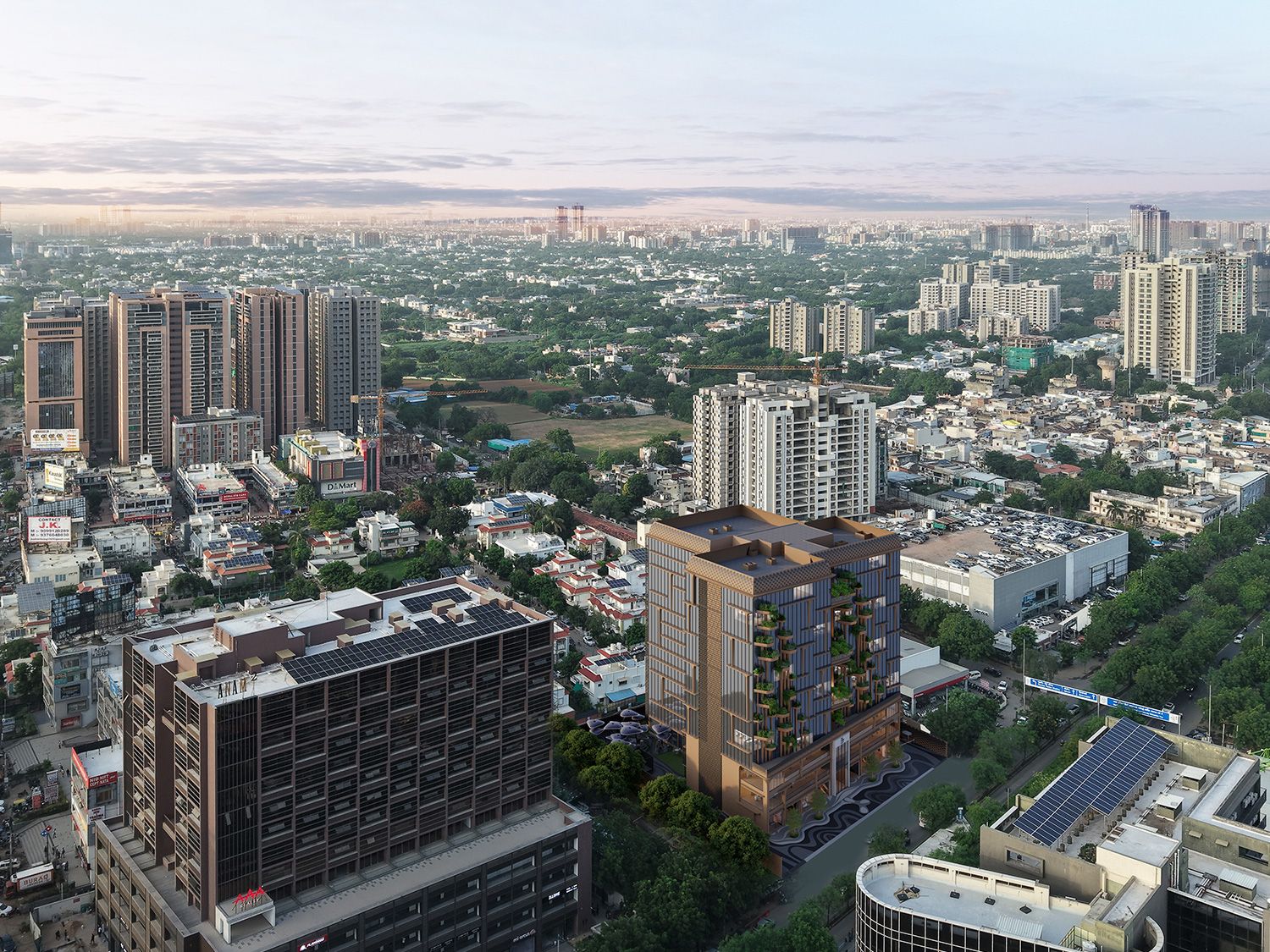 The Showcase, Science City — Aerial view