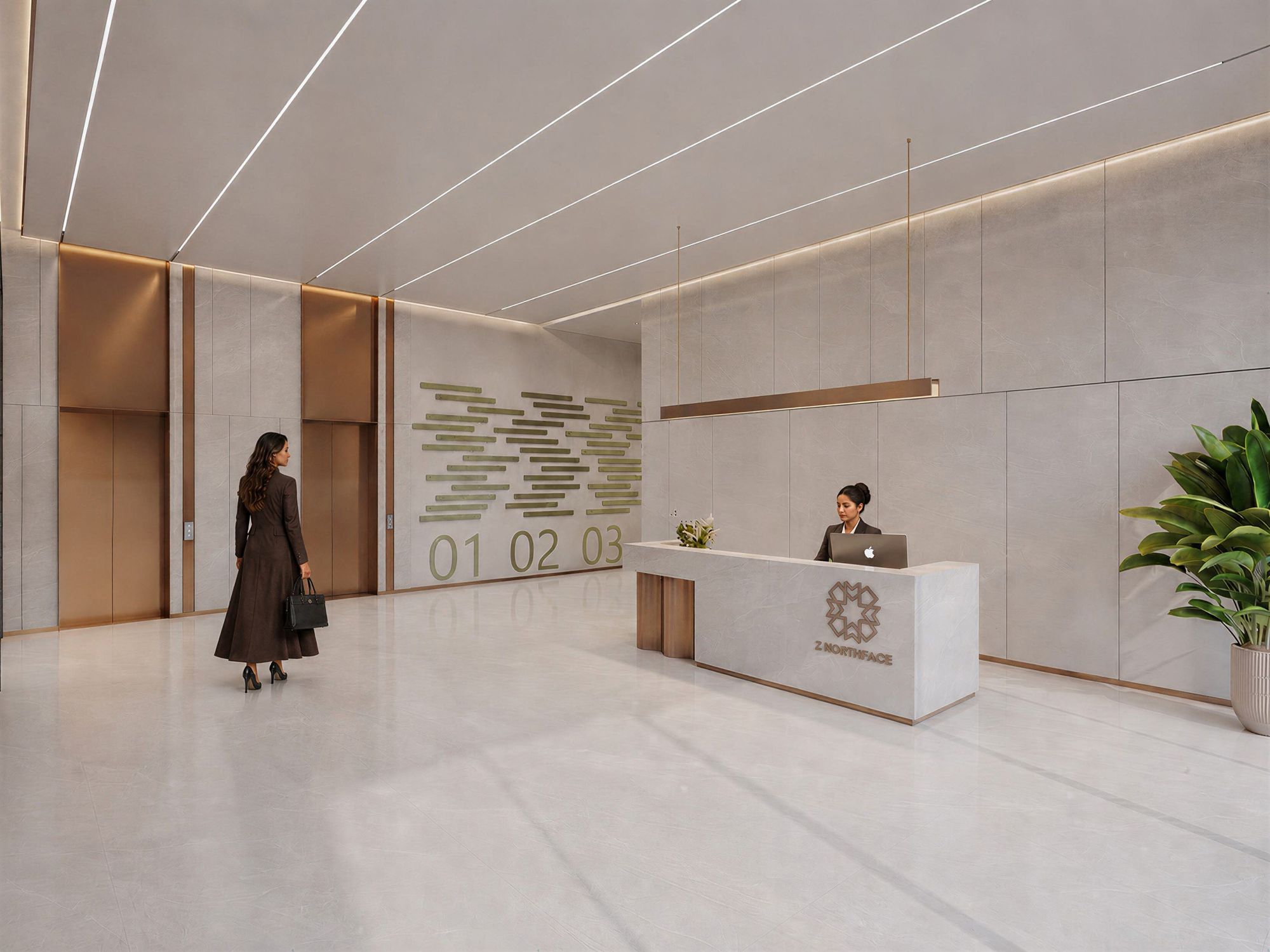 Z Northface, Thaltej — Lobby