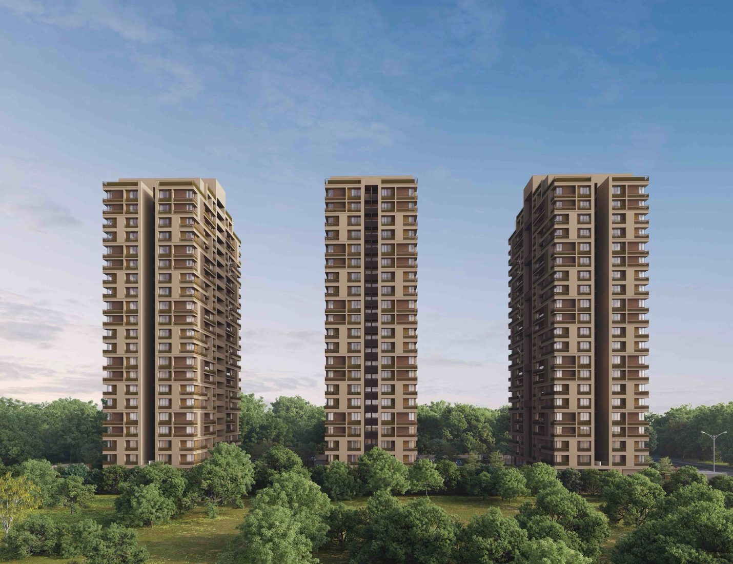 Greenfield, Adani Shantigram — developer render