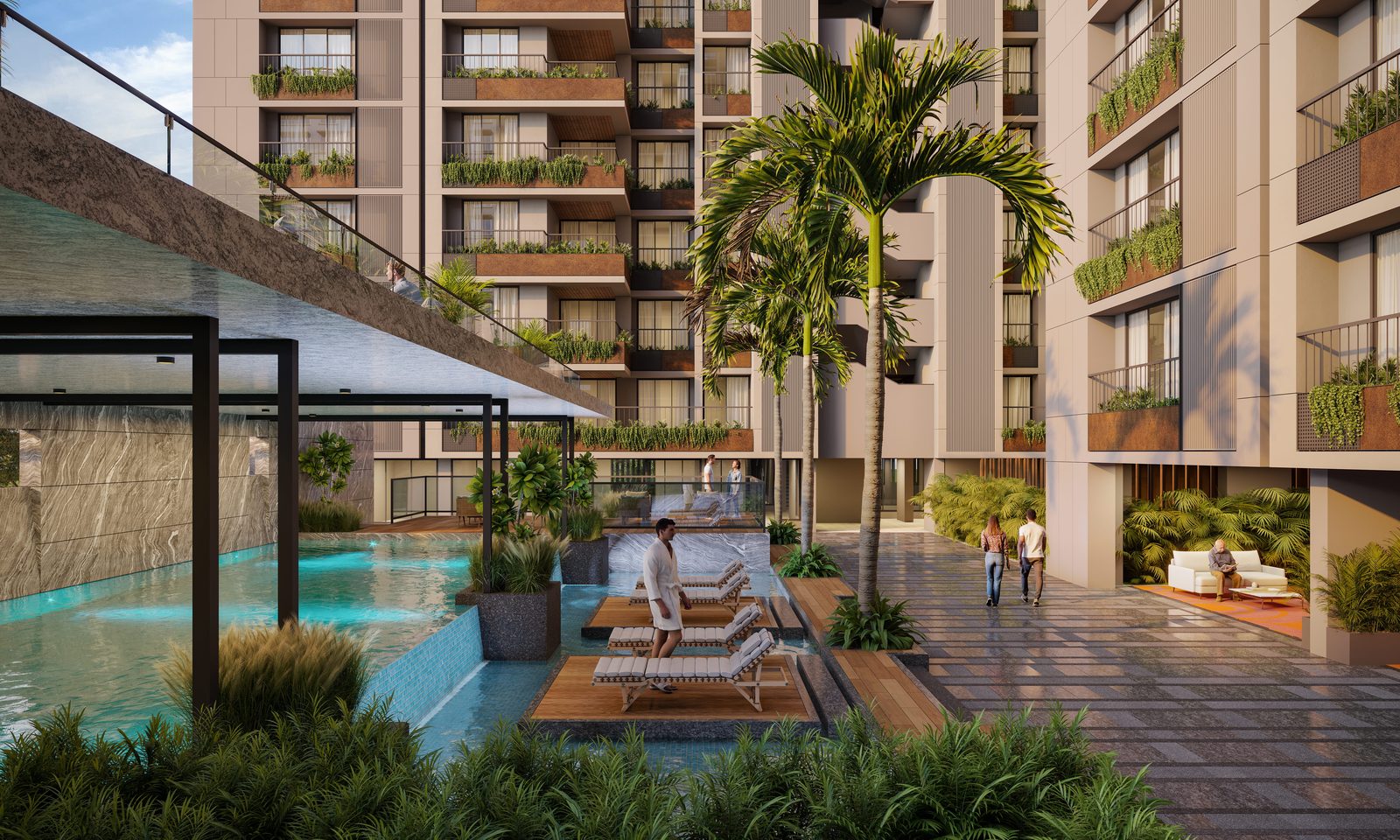 Skyline, Adani Shantigram — Swimming Pool with Deck (developer image)