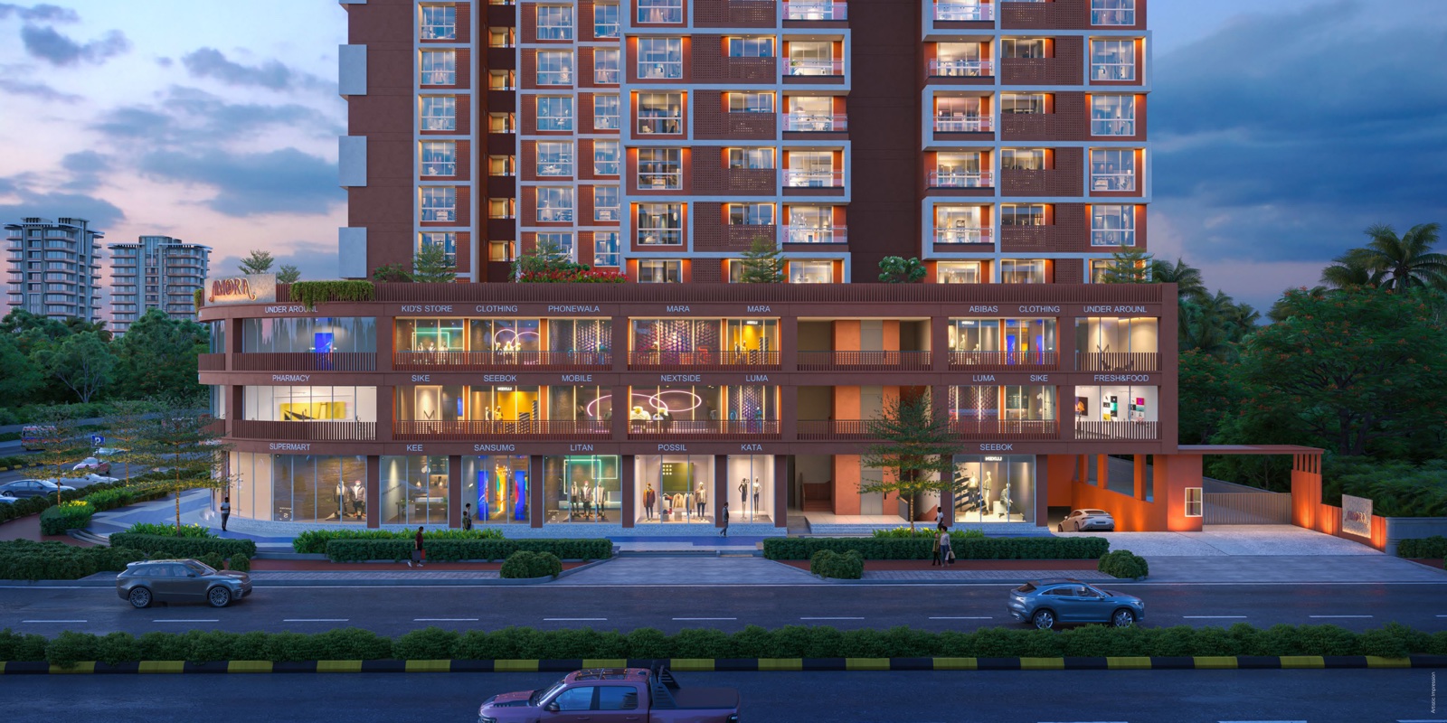 Adani Amora, Adani Shantigram — project render