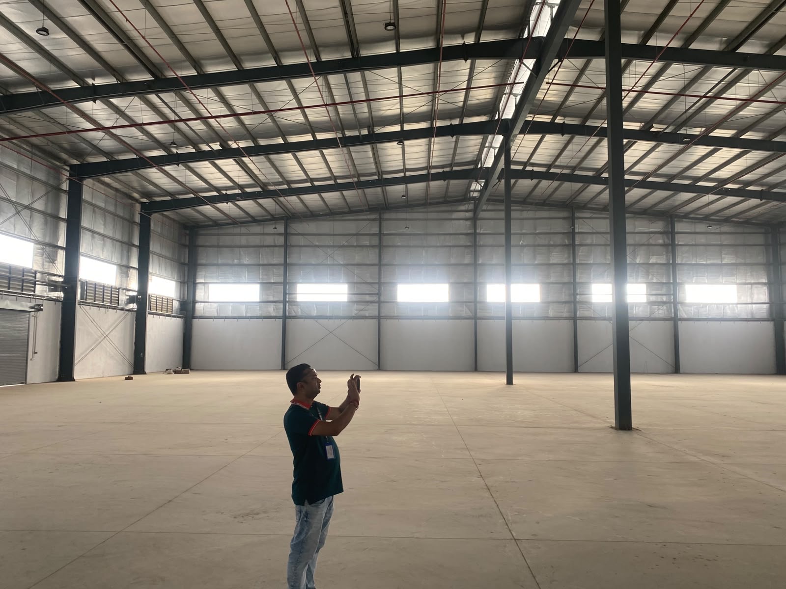 Warehouse in Aslali, Ahmedabad — interior view