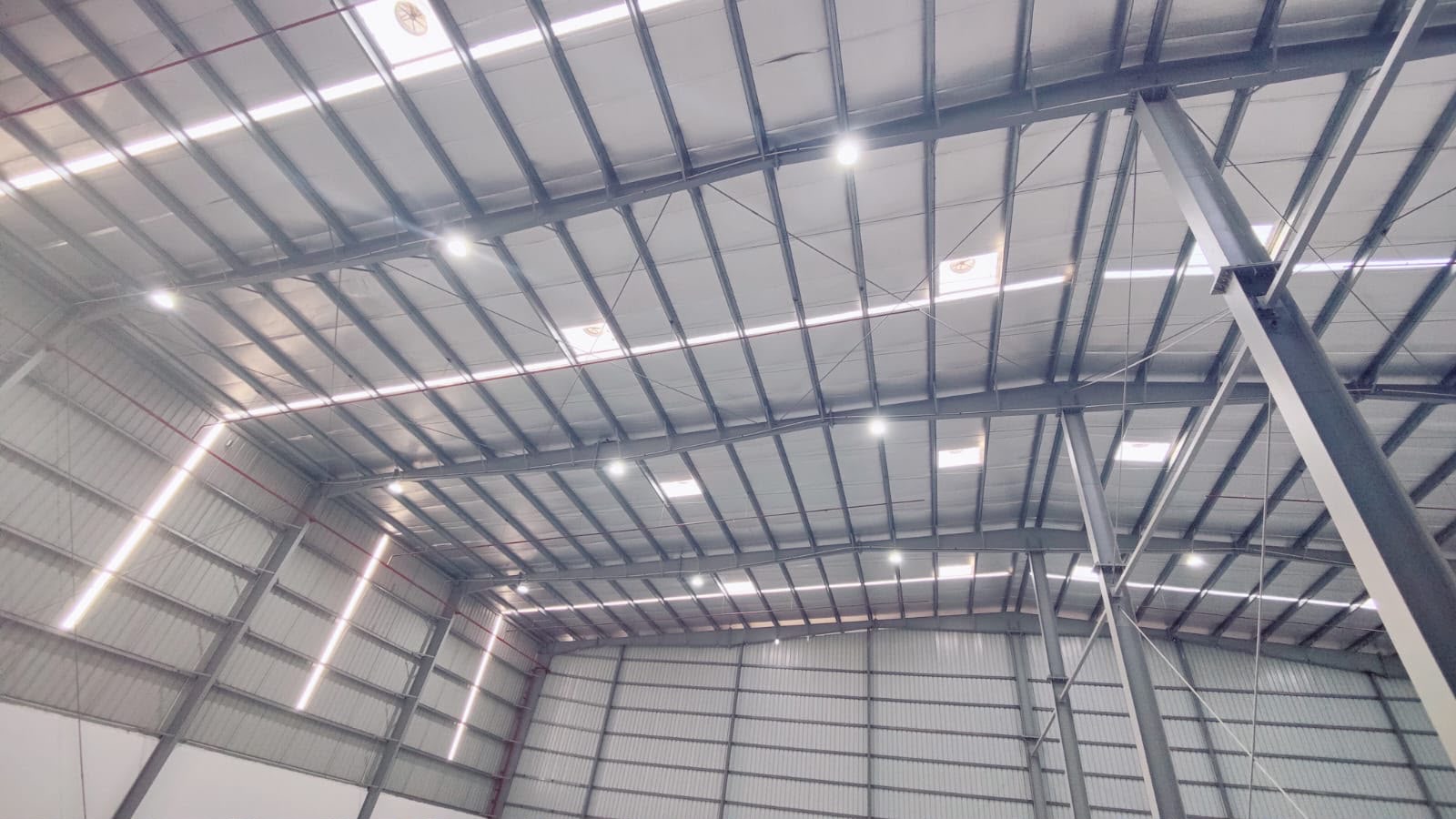 Warehouse in Aslali, Ahmedabad — interior view