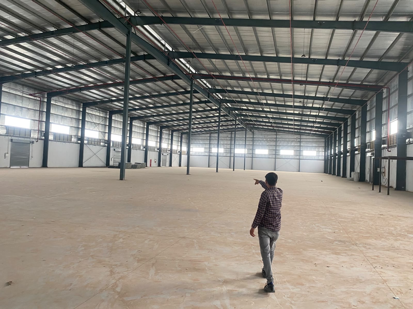 Warehouse in Changodar, Ahmedabad — interior view