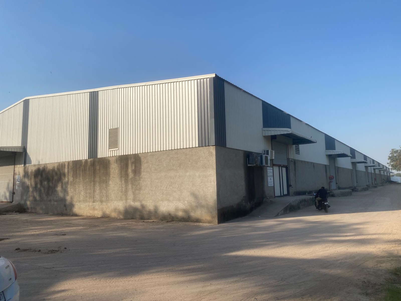 Warehouse in Changodar, Ahmedabad — exterior view