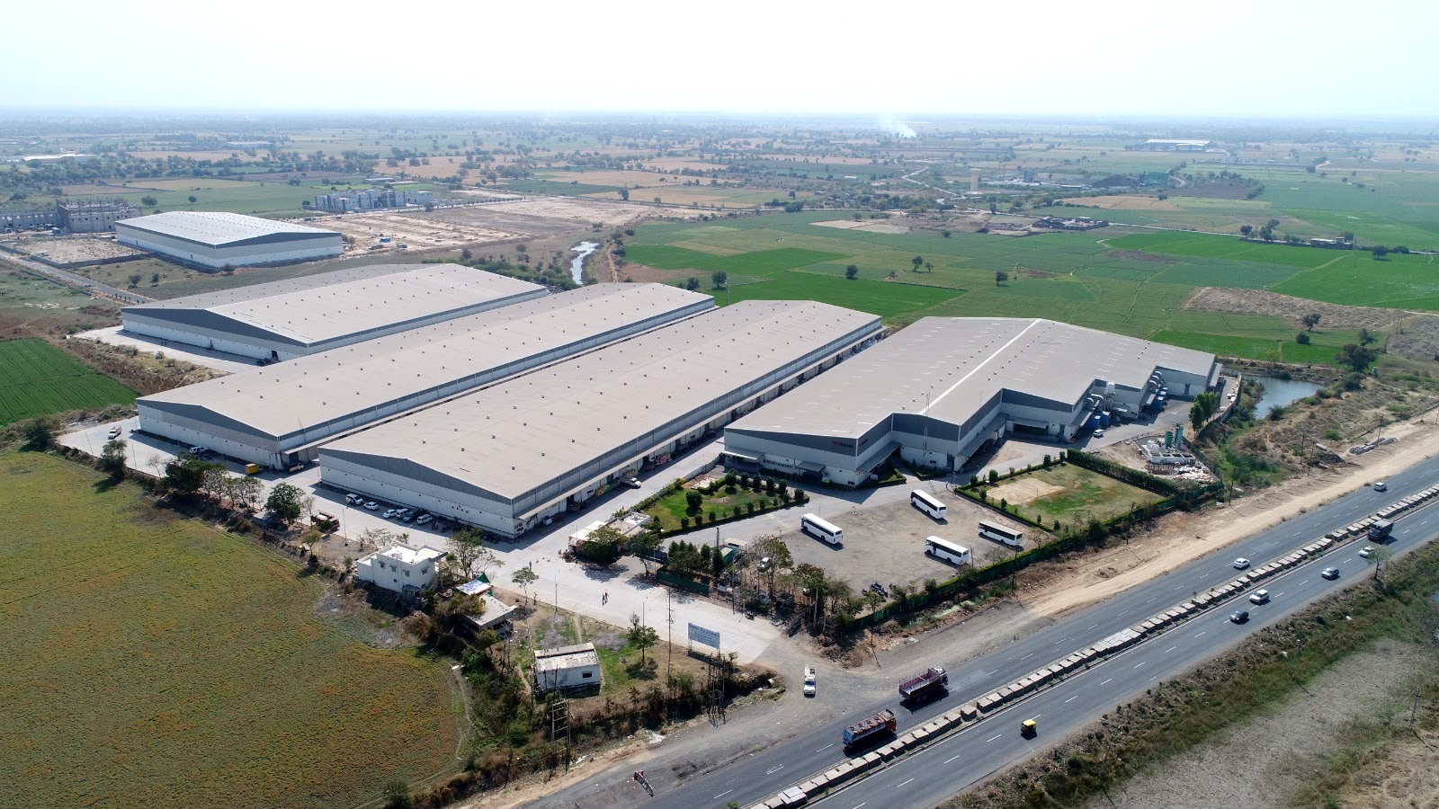 Warehouse in Kathwada, Ahmedabad — exterior view