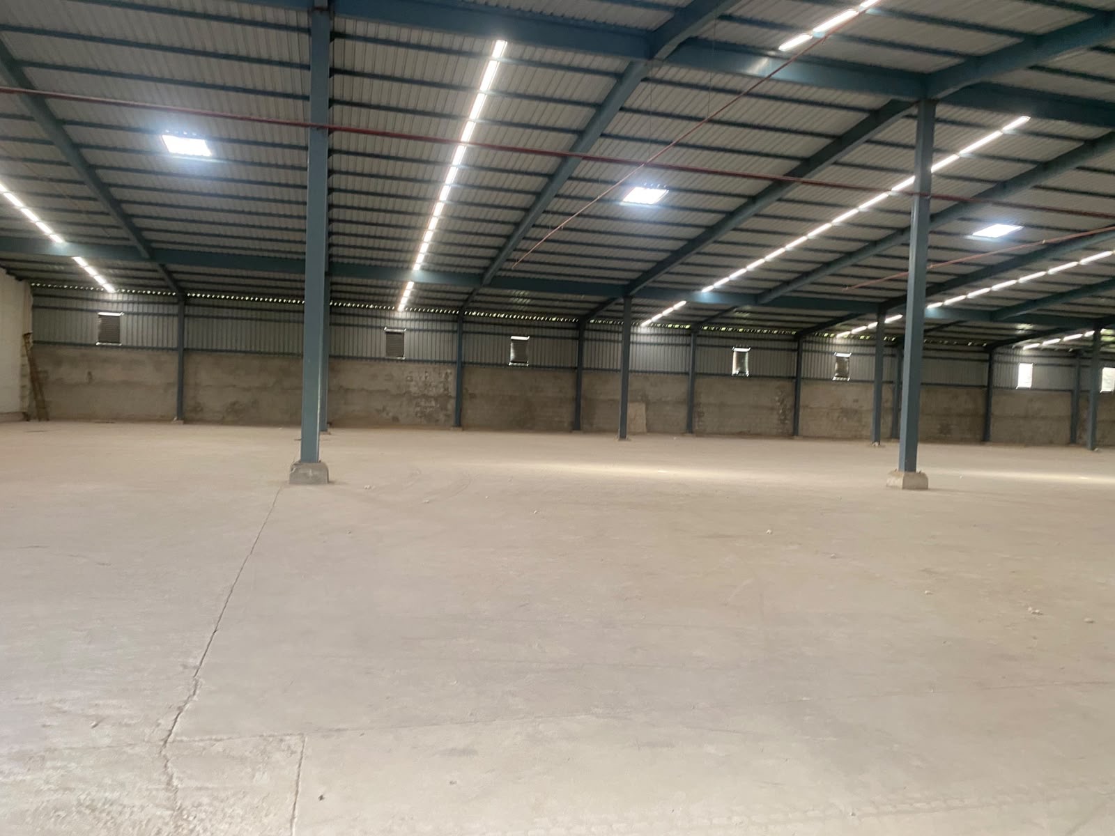 Warehouse in Pirana, Ahmedabad — interior view